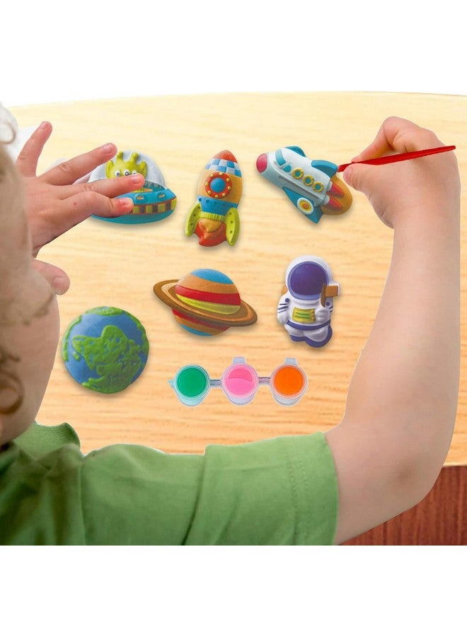 SAJANI DIY 3D Mould and Paint Kit, Multicolor Plaster Figurine Set with Pigments, Palette & Mold, Painting Art & Craft Set -Gift Toys for 3 4 5 6 7 8+ Year Old Boys & Girls (Space) - Image 3