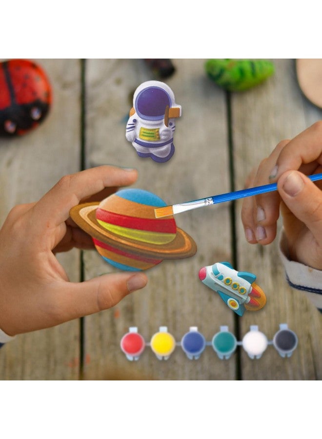 SAJANI DIY 3D Mould and Paint Kit, Multicolor Plaster Figurine Set with Pigments, Palette & Mold, Painting Art & Craft Set -Gift Toys for 3 4 5 6 7 8+ Year Old Boys & Girls (Space) - Image 2