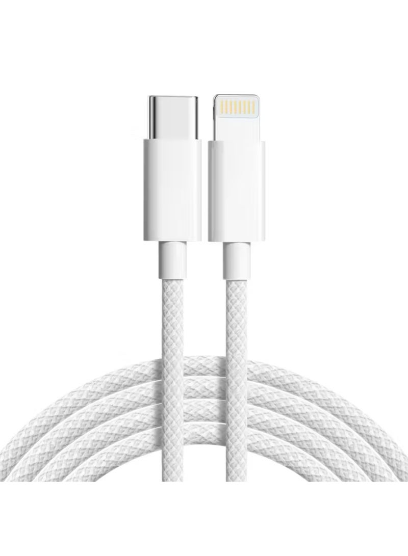 زدترون كابل شحن سريع من USB C إلى Lightning (1 متر / 3.3 قدم) لهاتف iPhone 14 13 12 11 Pro Max XR SE | شاحن مضفر متين من النوع C إلى Lightning للسيارة وCarPlay ومزامنة البيانات - Image 1