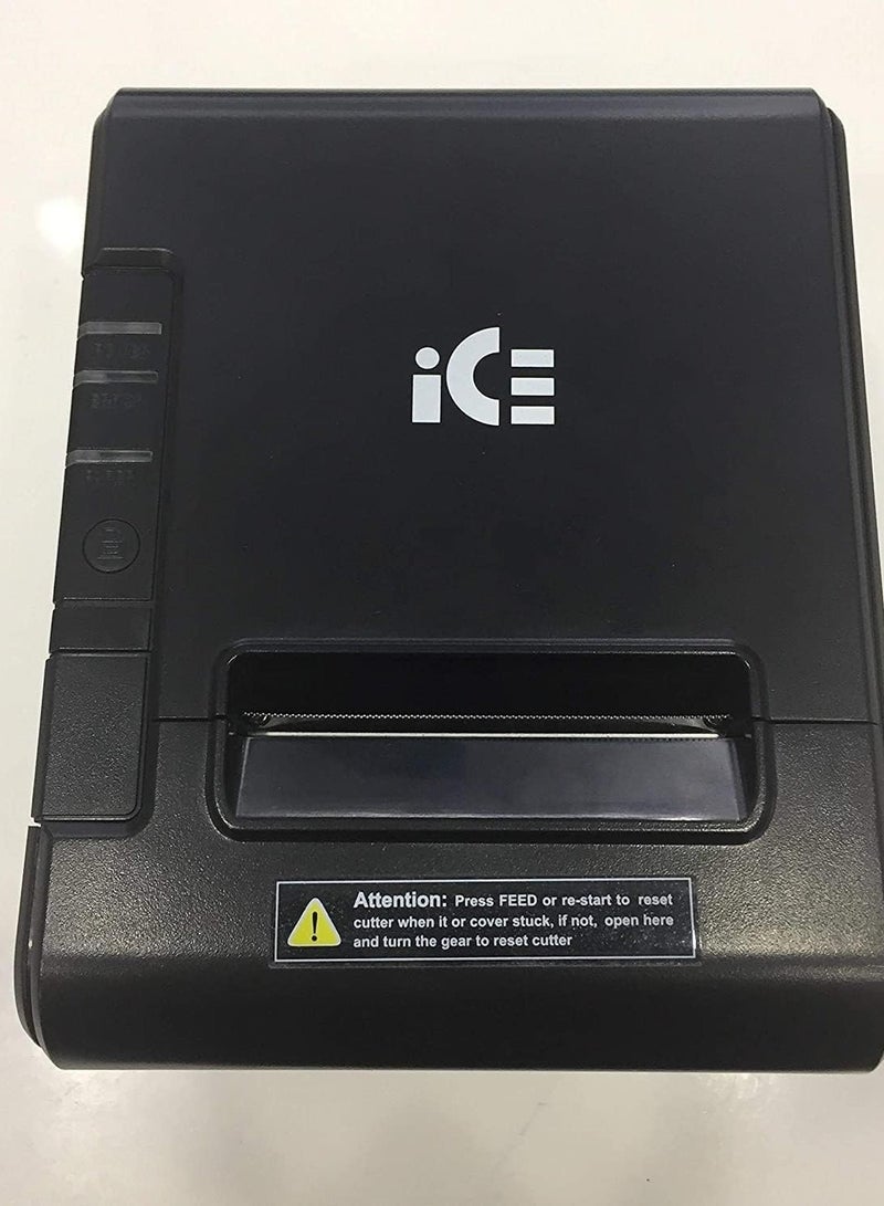 ICE IRP 260 Thermal Printer for POS - Single Color, 260mm/sec Print Speed, 80mm Media Size, 100 Sheet Capacity, Ethernet, USB Interface  - Image 2