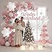 besttideyes 143 Pcs Pink Winter Wonderland Balloon Garland Arch Kit Pink White Silver Snowflake Balloon for Snowflake Party Cold Outside Decor Christmas Princess GirlPrincess Shower Birthday Party - Image 4