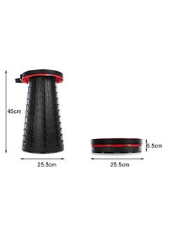 PRETOX PRETOX Portable Retractable Folding Stool Collapsible Telescoping Lightweight Simple Stools for Adults Camping Fishing Travel Hunting Outdoor Indoor Multicolor  - Image 2