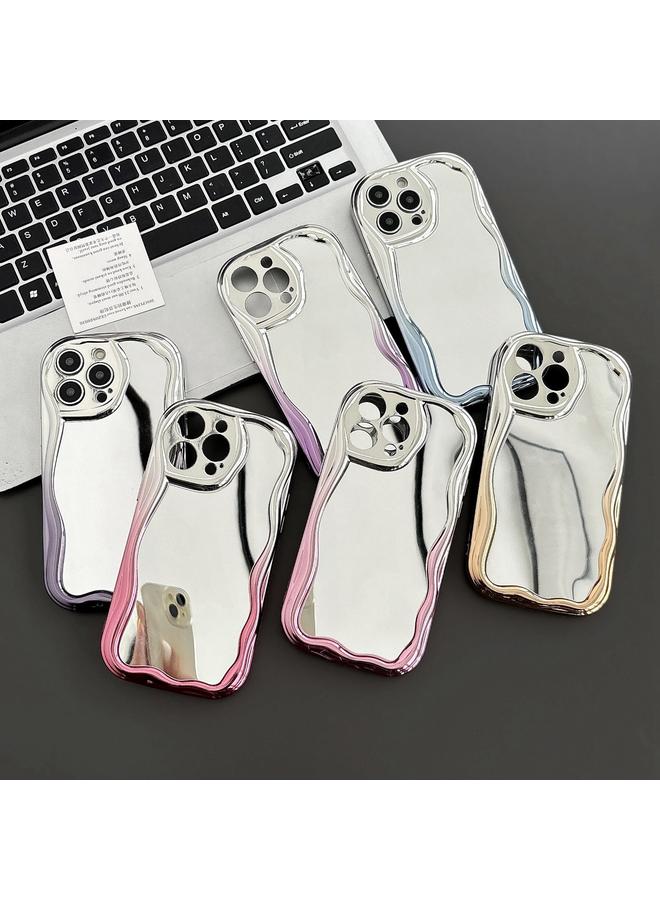 اس-توب جراب لهاتف iPhone 15 Pro، جراب هاتف TPU عاكس متدرج الموجة - Image 2