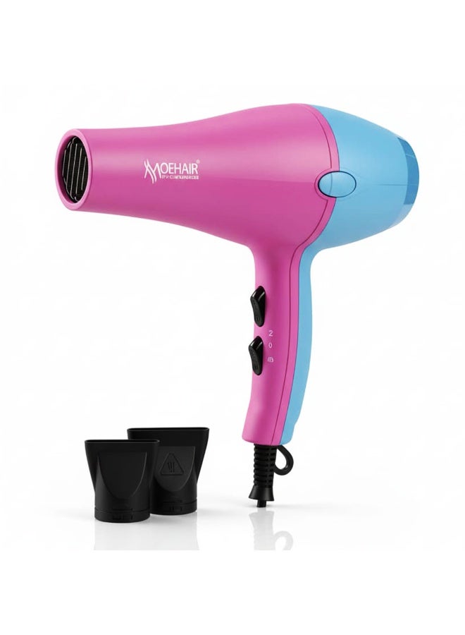 MoeHair Professional Hair Dryer 5000W with Ionic & Keratin Protection, MO-7183 Hot & Cold Air, Fast Drying and Frizz Control Blow Dryer for All Hair Types , Lightweight Design for Home & Salon Use - Image 1