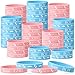 Jetec 60 Pieces Gender Reveal Bracelets Team Boy Silicone Wristbands and Team Girl Rubber Bracelets for Gender Reveal Ideas Party Supplies Decorations Classic Style - Image 3