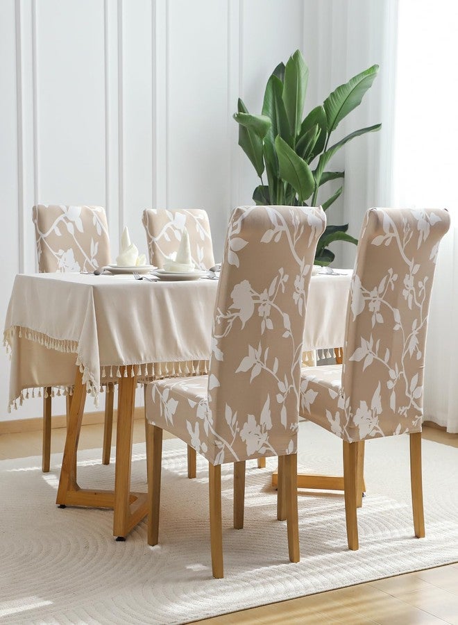 FORCHEER Dining Room Chair Covers for Dining Room Set of 4,Stretch Dining Chair Cover for Dining Room Kitchen Washable Removable(4Pack,Printed Geometric Pattern) - Image 3