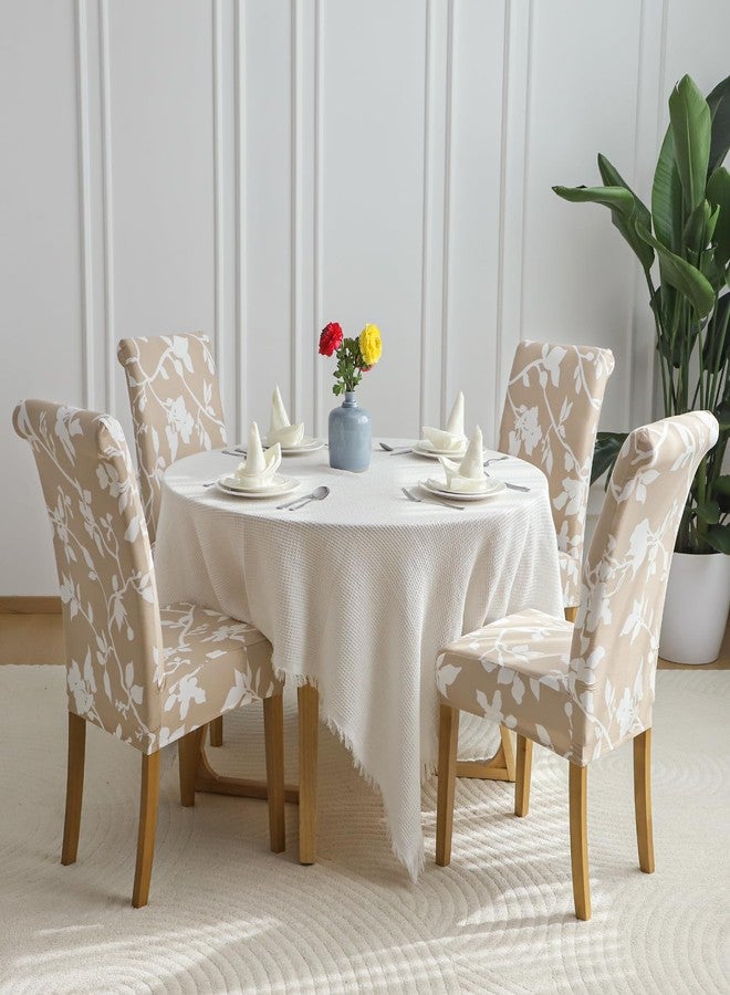 FORCHEER Dining Room Chair Covers for Dining Room Set of 4,Stretch Dining Chair Cover for Dining Room Kitchen Washable Removable(4Pack,Printed Geometric Pattern) - Image 4
