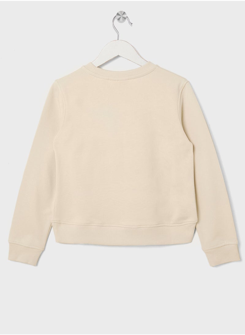 Calvin Klein Jeans Youth Graphic Logo Sweatshirt  - Image 2