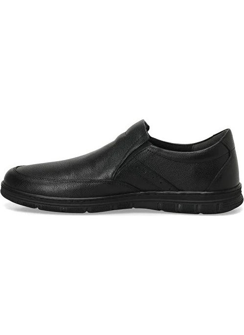 Polaris 5 Point 107015.M4PR Leather Thermo Non-Slip Sole Comfort Casual Men's Shoes Black  - Image 4