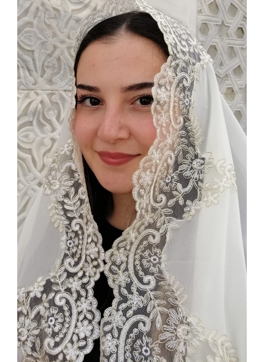 Lady Rio Mevlit Shawl French Lace Mevlit Cover, shawl, baby Mevlidi 