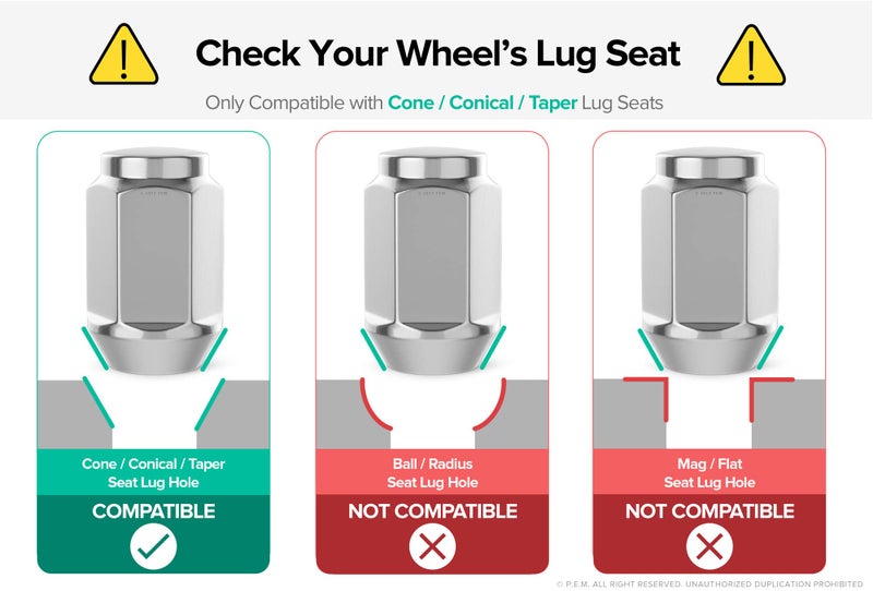 StanceMagic 24pcs Bulge Lug Nuts, 7/16x20 Threads, Cone Taper Acorn Seat, Closed End, 1.4 inch Length, Compatible with Chevy Trucks K10 Jimmy K15 K1500 Pickup Suburban - Silver Chrome - Image 3