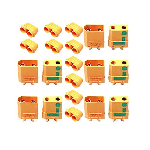 LINSYRC 5 Pairs Amass XT90S XT90S AntiSpark Connector Plugs Male and Female Adapter for RC ESC Motor Lipo XT90S Connector - Image 1