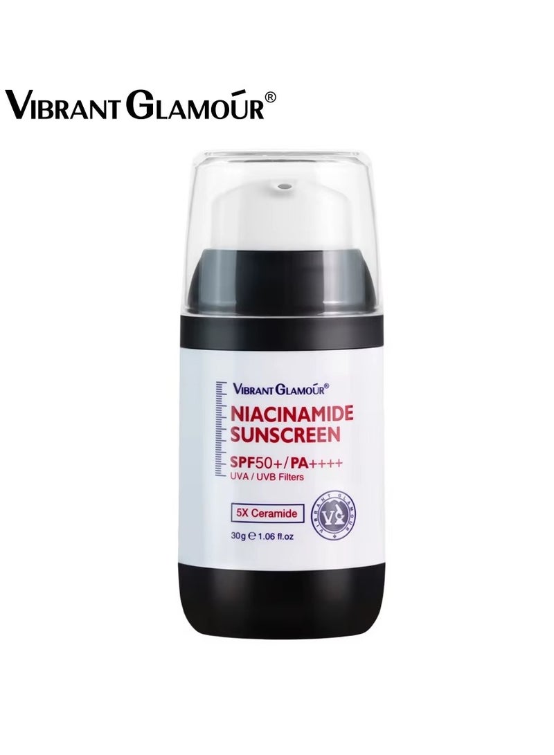 فايبرنت جلامور واقي شمس نياكيناميد اس بي اف ٥٠ بلس بي ايه بلس بلس بلس بلس للحماية من الشمس والتحكم في الدهون وتفتيح البشرة - Image 4