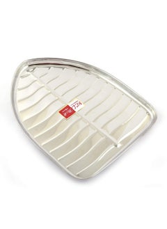KCL KCL Stainless Steel Leaf Shaped Banana Plates/Dinner Plates/Lunch Plates- 1 Unit (Diameter -21 Cms)  - Image 3