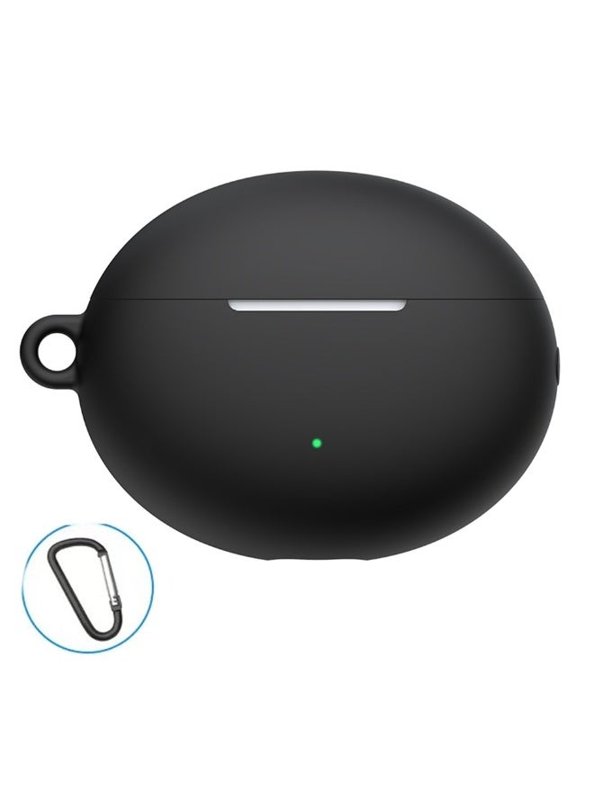 NIBEMINENT Silicone Case for Huawei Freebuds 6i Protective Earphone Cover With Hook Black  - Image 2