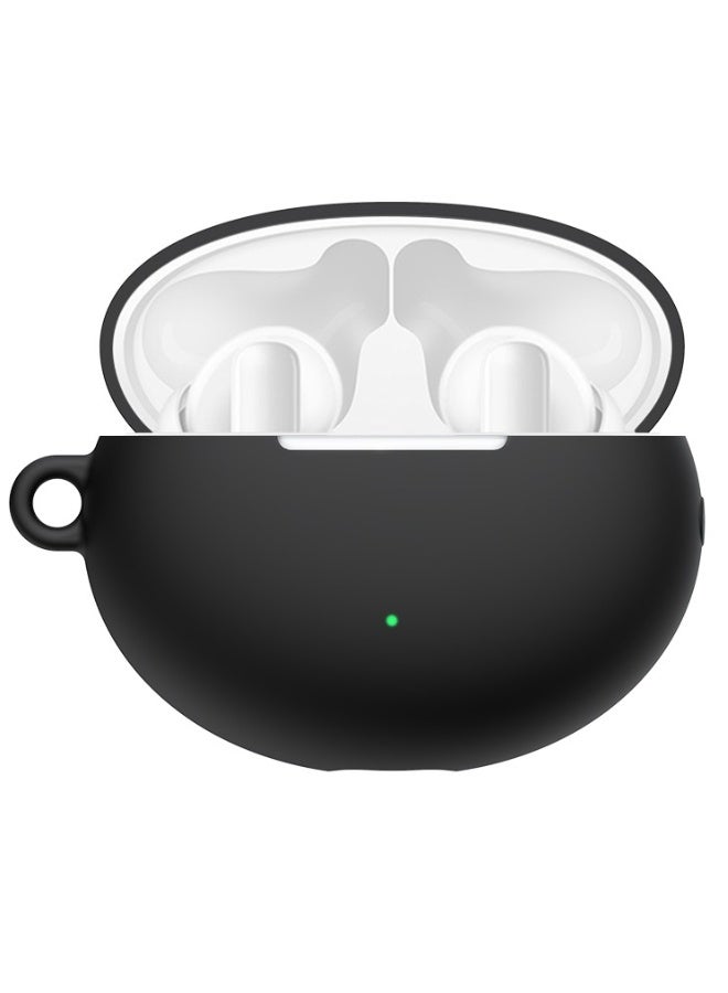 NIBEMINENT Silicone Case for Huawei Freebuds 6i Protective Earphone Cover With Hook Black  - Image 3
