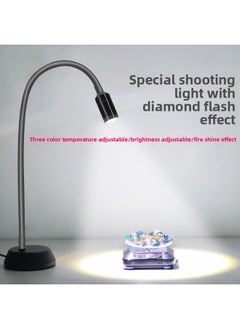 General Desktop Led Jewelry Photo Spotlight Diamond Jewelry Text Play Still Life Mobile Phone Photography Live Fill Light-Light Source Color:Starlight With Clip For Mobile Phone (for Multi-lens)  - Image 2