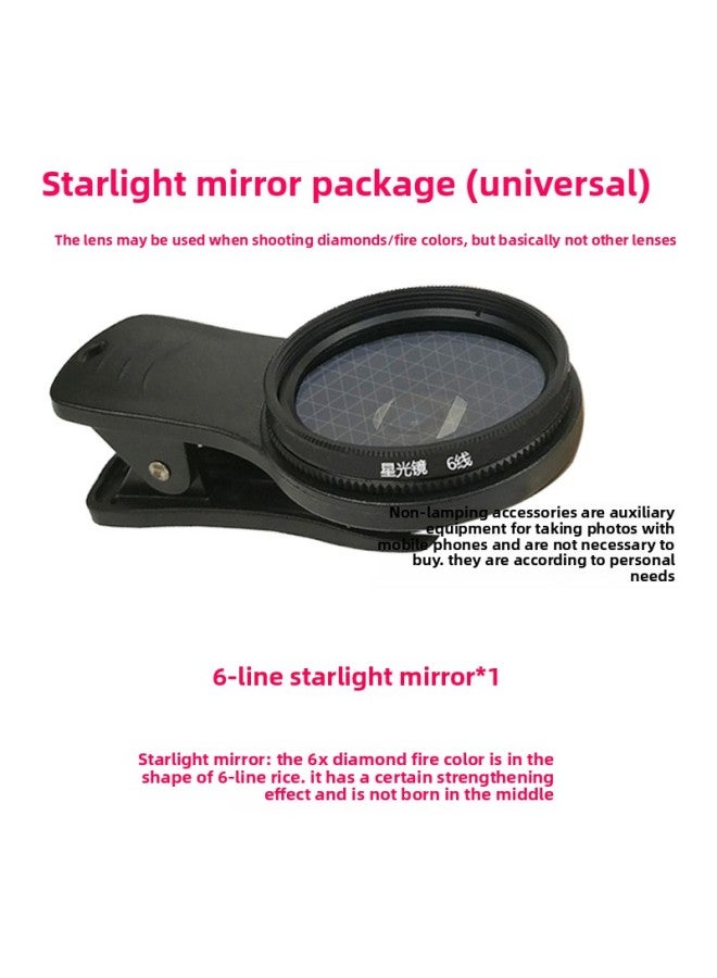 general Desktop Led Jewelry Photo Spotlight Diamond Jewelry Text Play Still Life Mobile Phone Photography Live Fill Light-Light Source Color:Starlight With Clip For Mobile Phone (for Multi-lens) - Image 1