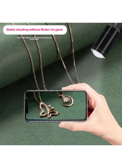 General Desktop Led Jewelry Photo Spotlight Diamond Jewelry Text Play Still Life Mobile Phone Photography Live Fill Light-Light Source Color:Starlight With Clip For Mobile Phone (for Multi-lens)  - Image 4