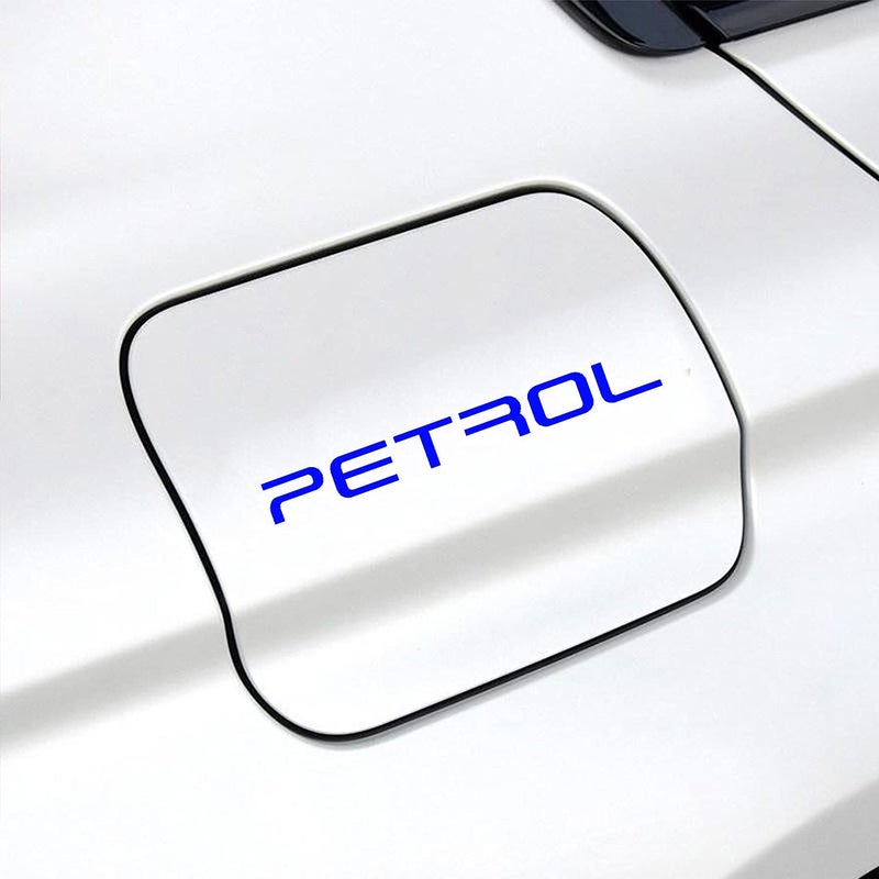 Careflection Petrol Sticker for Car Fuel Tank, Branded self Adhesive Vinyl Sticker(12cm X 2cm) Blue - Image 1