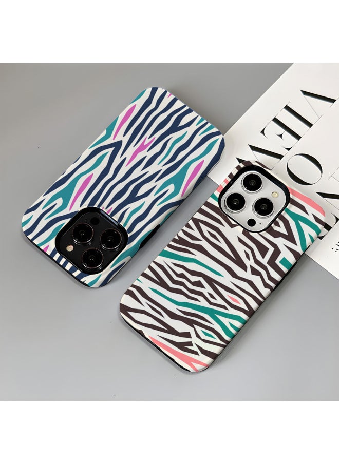 Generic - Creative Texture Apple 15 Mobile Phone Case 12 Two-in-one Film Shell IPhone14pm Protective Cover 13 Drop-proof-Color:Two-in-one Film Shell-416-Applicable Model:iphone 11ProMax - Image 1