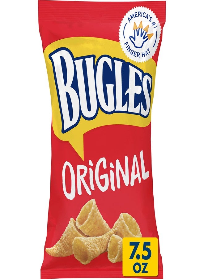 Bugles Original Crispy Corn Snacks, Snack Bag, 7.5 oz - Image 1