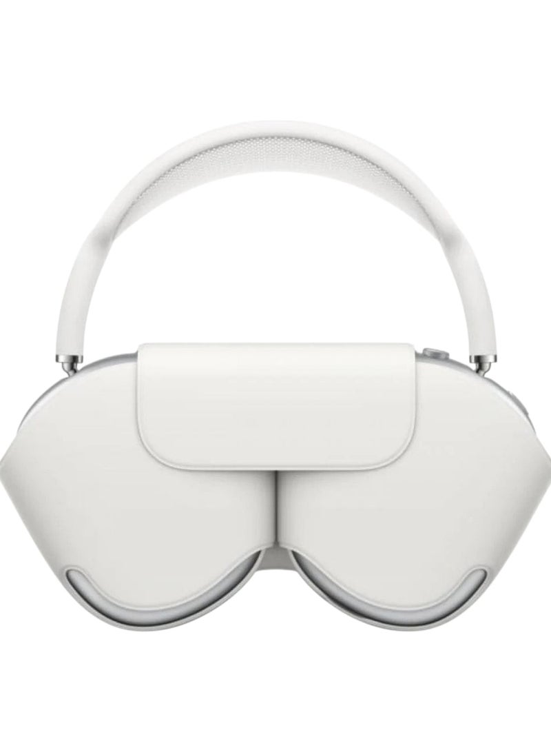 بي 9 سماعات راس بلوتوث لاسلكية p9 برو ماكس تدعم تي اف وصوت ستيريو فوق الاذن مع خاصية الغاء الضوضاء حافظة سماعة - ابيض