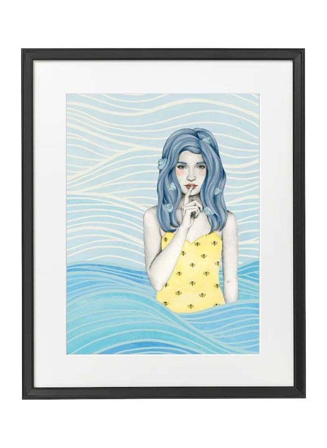 Boomah Accessories - Abstract Female Portrait Illustrations Poster With Frame 50x40 cm - Image 1
