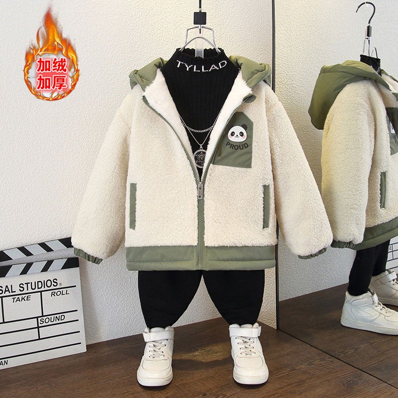 Winter Fluffy Sweater 2024 Winter Western Style Warm Thickened Hooded Men'S And Women'S Korean Version New Top For Outer Wear - Image 1