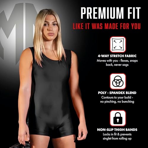 Matman Women & Girls Wrestling Singlet – High Performance Singlets for Wrestling or Weightlifting - Edge Singlet (3X-Large) - Image 2