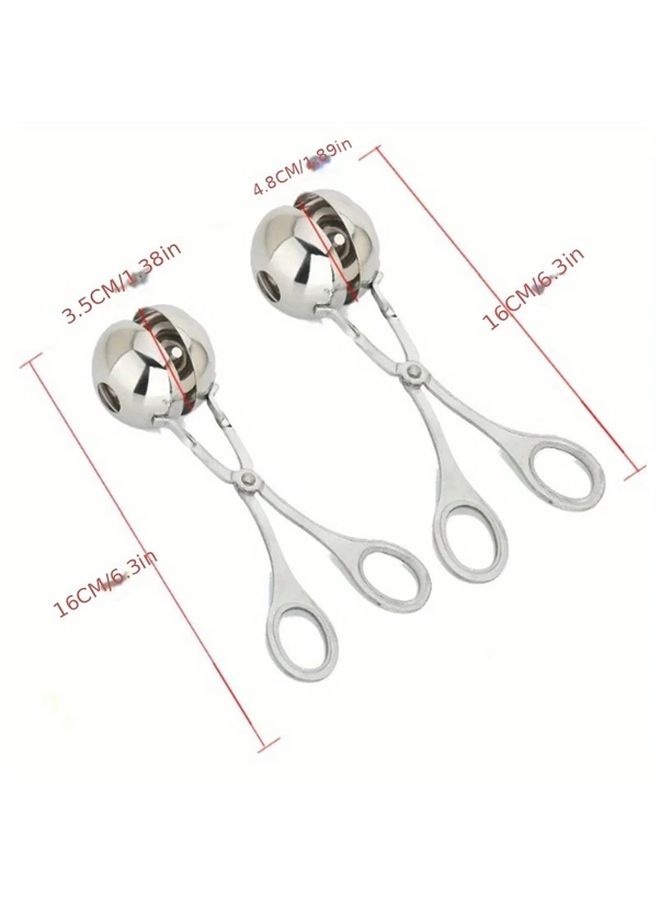 Stainless Steel Meatball Scoop Non Stick Durable Kitchen Tool L Model - Image 2