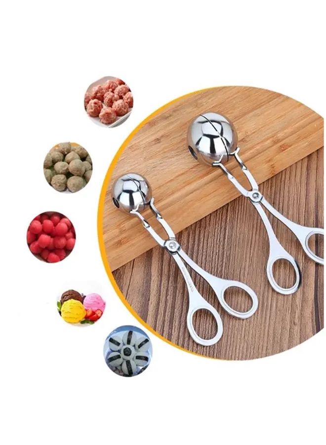 Stainless Steel Meatball Scoop Non Stick Durable Kitchen Tool L Model - Image 4