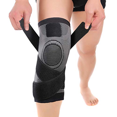 Mumian Knee Sleeve, Knee Pads Compression Fit Support -for Joint Pain and Arthritis Relief, Improved Circulation Compression - Wear Anywhere - Single (Black-M) - Image 1