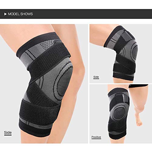 Mumian Knee Sleeve, Knee Pads Compression Fit Support -for Joint Pain and Arthritis Relief, Improved Circulation Compression - Wear Anywhere - Single (Black-M) - Image 5