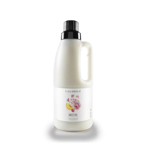 Caldrea Liquid Fabric Softener, Plant Derived, Helps Remove Static And Wrinkles, Sweet Pea Scent, 32 Oz - Image 3