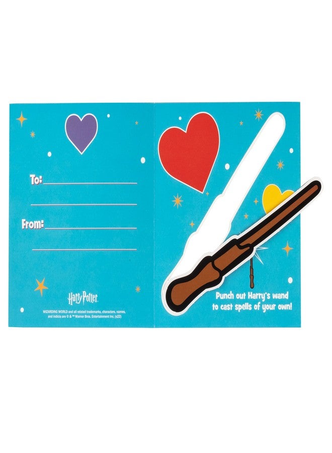 Harry Potter Wand Valentine's Day Card Set for Kids, 28 Card Pack & Envelopes - Great for School Classroom Exchange Parties - Boys & Girls ages 4+ - Officially Licensed - Image 4