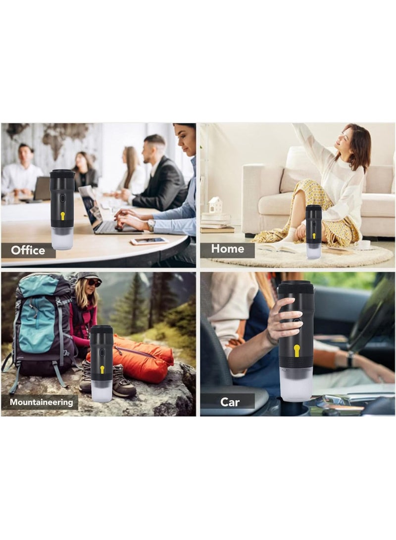 3-in-1 Portable Electric Espresso Machine – 20Bar Pump, Compatible with Capsules & Ground Coffee, Fast Heating with USB & Vehicle Charger for Travel - Image 5