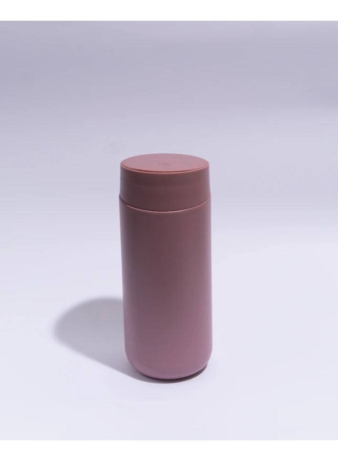 Storm 16 oz Insulated Stainless Steel Inner Ceramic Thermal Mug, Keep Hot and Cold with 3 Lids and Reusable Straw, Desert Rose - Image 2