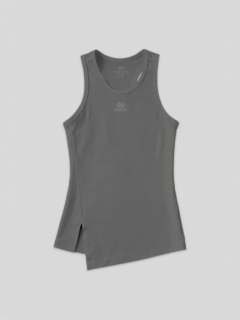 TOMMYLIFE TOMMY Sleeveless Crew Neck Active Top
