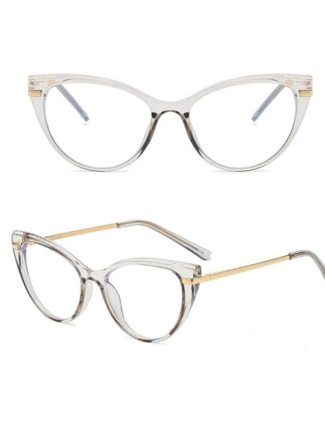 Blue Light Blocking Glasses Women Anti Eye satrain Computer Cat eye Eyeglasses Cateye Clear Frame - Image 1