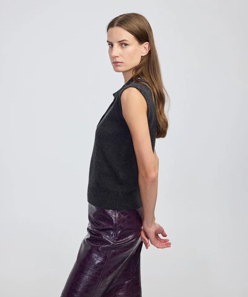 Ipekyol  Embellished Collar Knit Top for Women | Best Price UAE