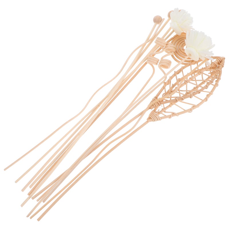 24 pcs Diffuser Sticks Natural Rattan Flower Fragrance Set Replacement Home Decor - Image 3