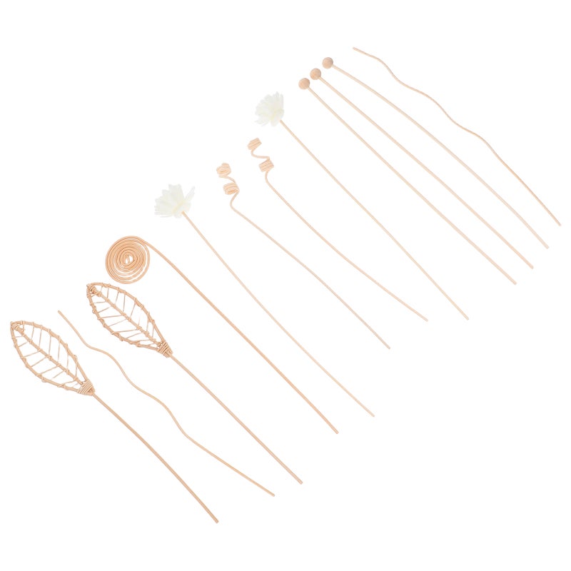 24 pcs Diffuser Sticks Natural Rattan Flower Fragrance Set Replacement Home Decor - Image 5