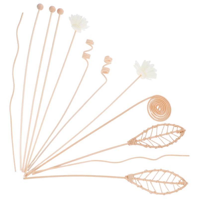 24 pcs Diffuser Sticks Natural Rattan Flower Fragrance Set Replacement Home Decor - Image 4
