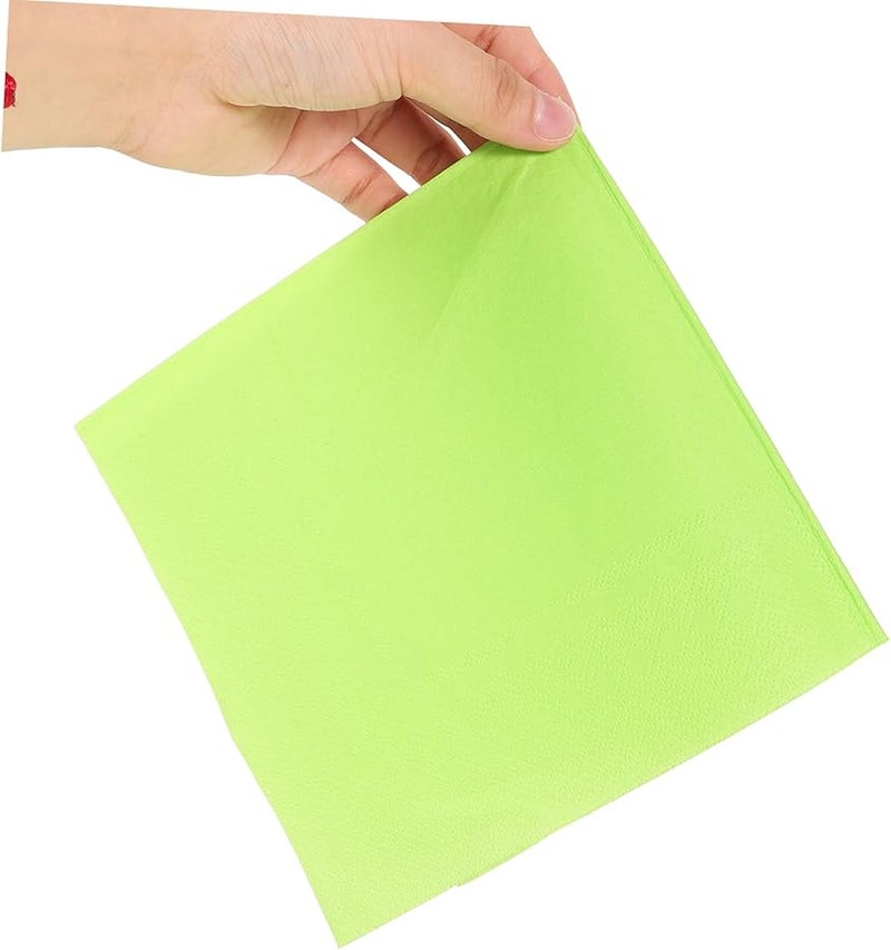 Beaupretty 20 حزمة مناديل ورقية مزدوجة سميكة بلون صلب لحفلات الزفاف والمناسبات والحفلات - Image 4