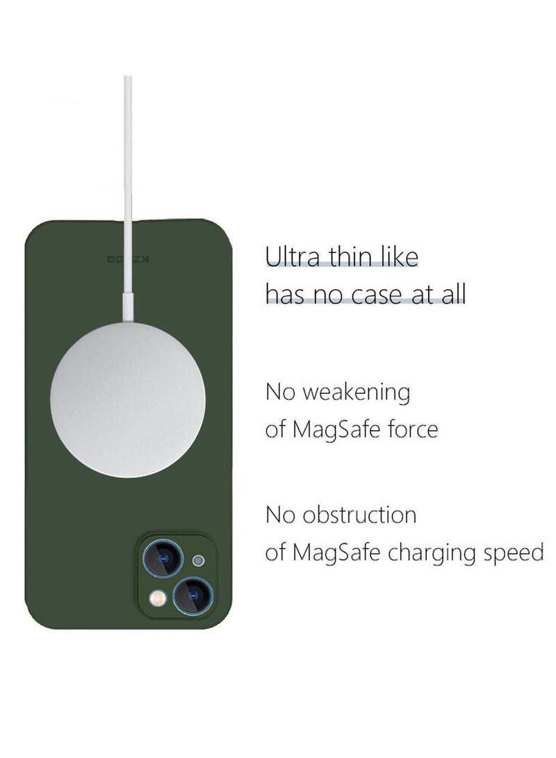 KZDOO iPhone 14 Case Air Skin Series Ultra Slim Frosted Anti Slip Back Cover Full Coverage Camera Lens Protection 6.1 inch Green - Image 5