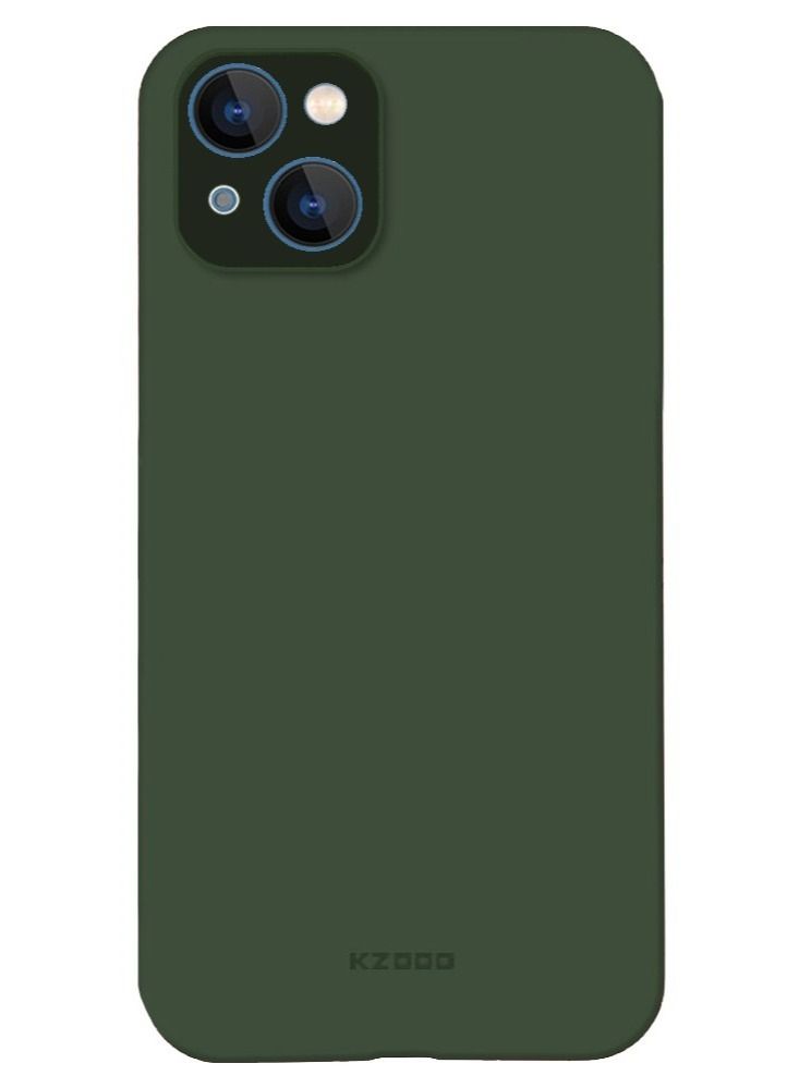 KZDOO iPhone 14 Case Air Skin Series Ultra Slim Frosted Anti Slip Back Cover Full Coverage Camera Lens Protection 6.1 inch Green - Image 1