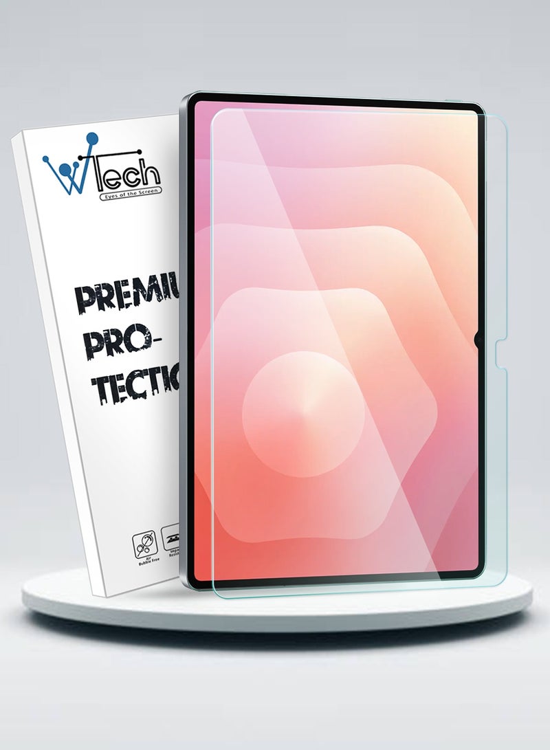 دبليو تيك سامسونج جالكسي تاب S11 ألترا 5G 2025 (14.6 بوصة) سلسلة و تيك المتميزة واقي شاشة زجاجي مقسى كامل للحواف المنحنية (TSGPCN) - شفاف - Image 1
