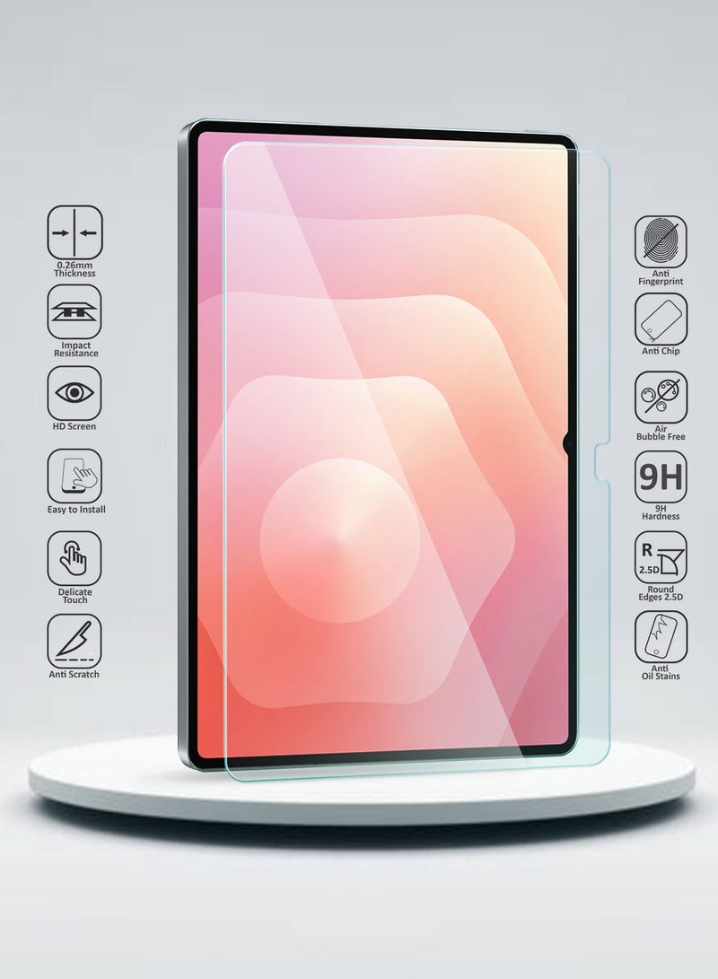 دبليو تيك سامسونج جالكسي تاب S11 ألترا 5G 2025 (14.6 بوصة) سلسلة و تيك المتميزة واقي شاشة زجاجي مقسى كامل للحواف المنحنية (TSGPCN) - شفاف - Image 2