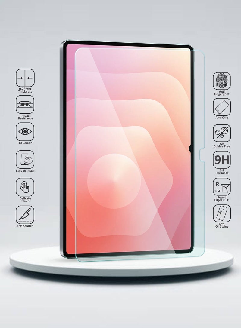 دبليو تيك سامسونج جالكسي تاب S11 ألترا 5G 2025 (14.6 بوصة) سلسلة و تيك المتميزة واقي شاشة زجاجي مقسى كامل للحواف المنحنية (TSGPCN) - شفاف - Image 2